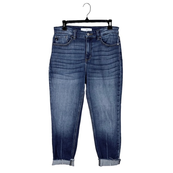 Kancan High Rise Release Hem Ankle Skinny Jeans Medium Wash 5-Pocket Size 11/29 - Picture 1 of 6